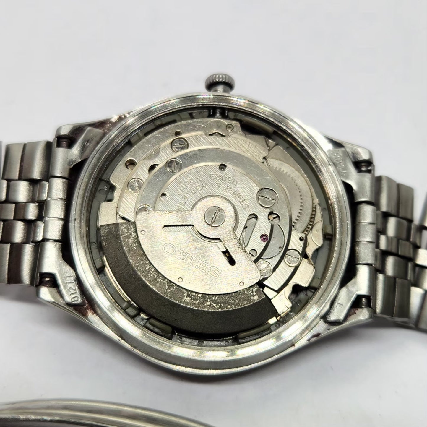 Vintage 1981 Original Seiko 5 Automatic 6309-5450 Black face 17 Jewels Day-Date Japanese Men's Wrist Watch OG255