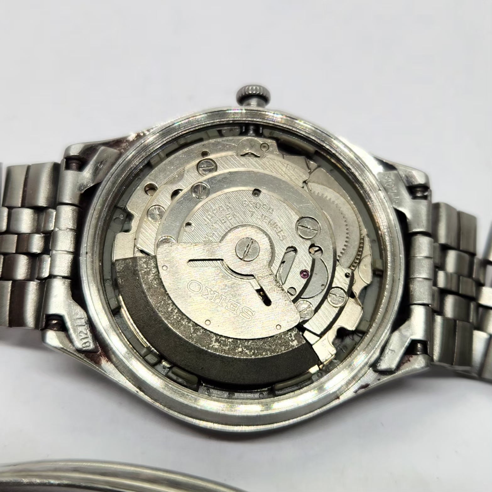 Vintage 1981 Original Seiko 5 Automatic 6309-5450 Black face 17 Jewels Day-Date Japanese Men's Wrist Watch OG255