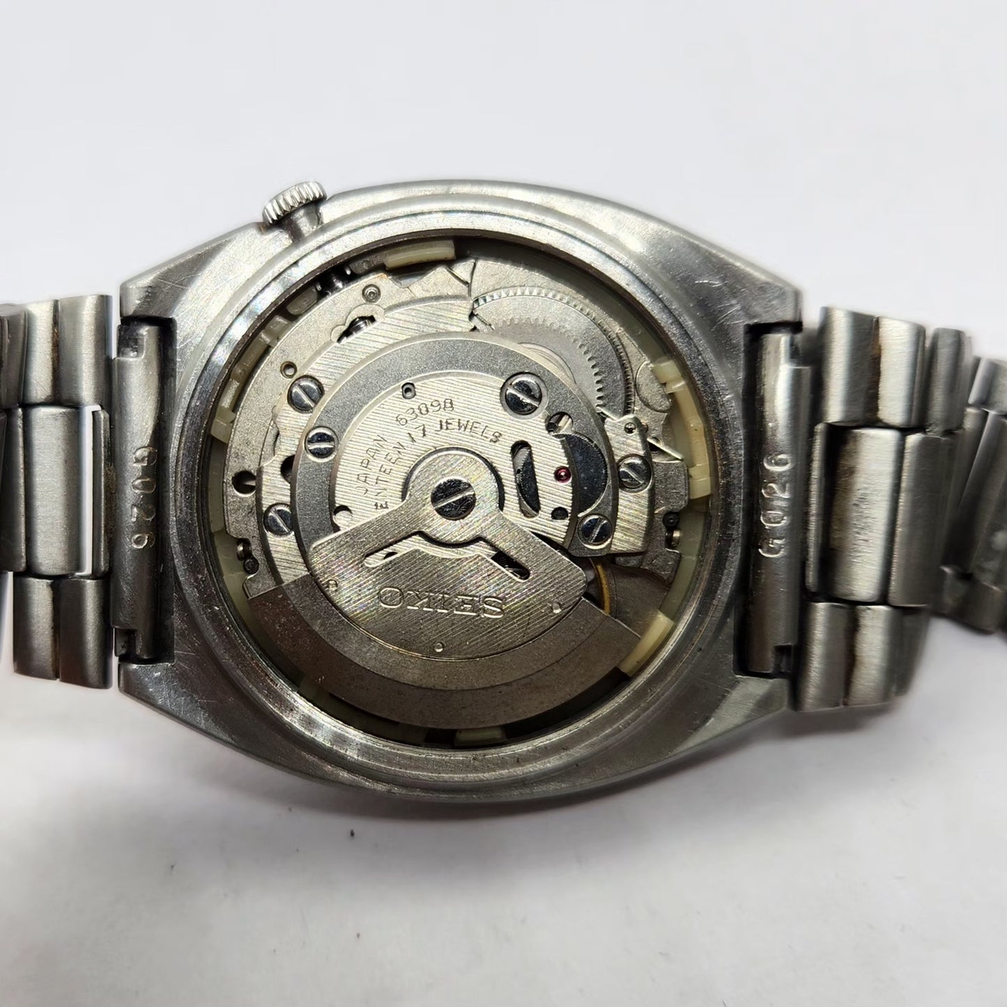 Vintage 1983 Original Seiko 5 Automatic 6309-5820 Black face 17 Jewels Day-Date Japanese Men's Wrist Watch OG258