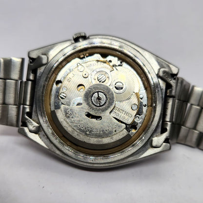 Vintage 1974 Original Seiko 5 Automatic 7019-8180 Black face 21 Jewels Day-Date Japanese Men's Wrist Watch OG261