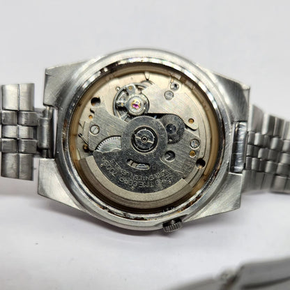 Vintage 1979 Original Seiko 5 Automatic 7009-3161 Silver face 17 Jewels Day-Date Japanese Men's Wrist Watch OG262