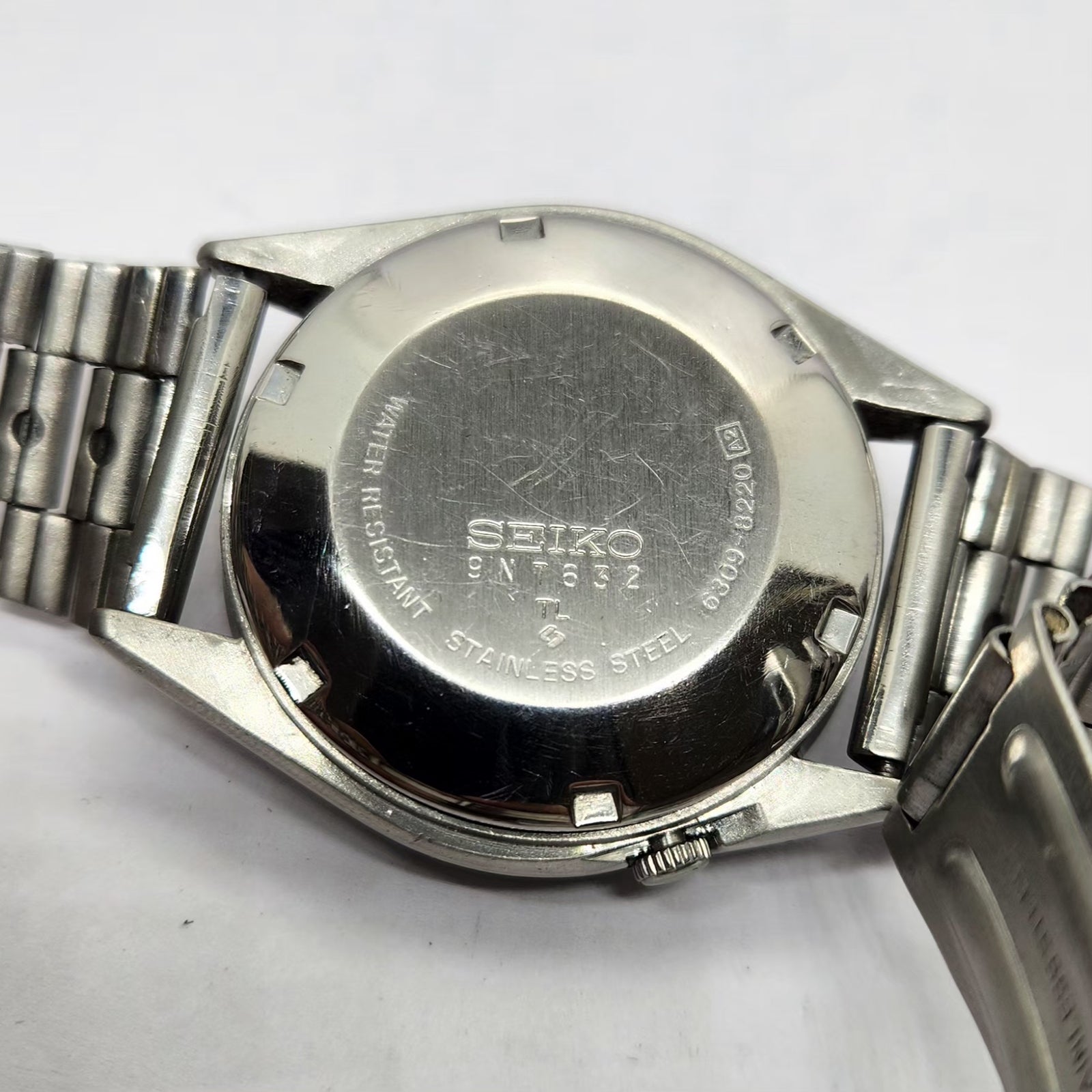 Vintage 1979 Original Seiko 5 Automatic 6309-8220 Black face 17 Jewels Day-Date Japanese Men's Wrist Watch OG263