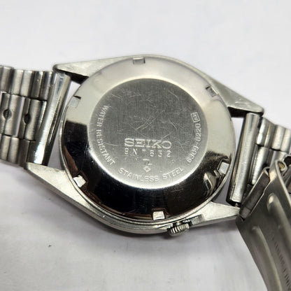 Vintage 1979 Original Seiko 5 Automatic 6309-8220 Black face 17 Jewels Day-Date Japanese Men's Wrist Watch OG263