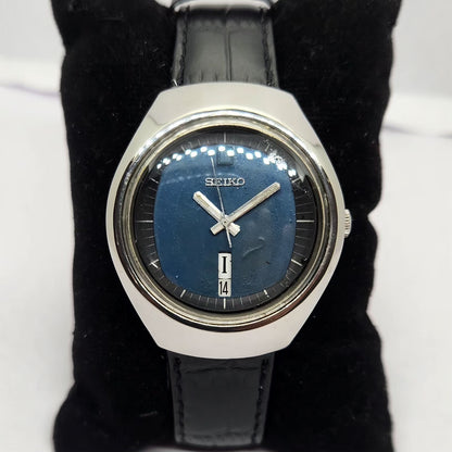 Vintage 1985 Original Seiko 5 Automatic 6309-8840 Blue face 17 Jewels Day-Date Japanese Men's Wrist Watch OG265