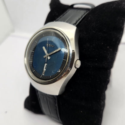 Vintage 1985 Original Seiko 5 Automatic 6309-8840 Blue face 17 Jewels Day-Date Japanese Men's Wrist Watch OG265