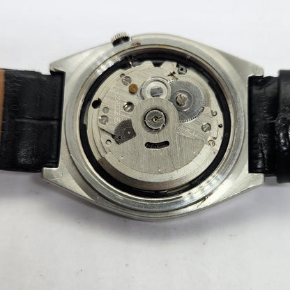 Vintage 1985 Original Seiko 5 Automatic 7009-3041 Black face 17 Jewels Day-Date Japanese Men's Wrist Watch OG268