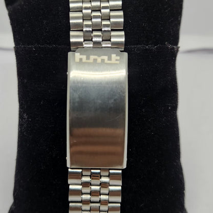 Vintage MOD HMT Pilot Hand Winding 17 Jewels Tiffany Blue Face Jubilee Bracelet Men's Wrist Watch G03