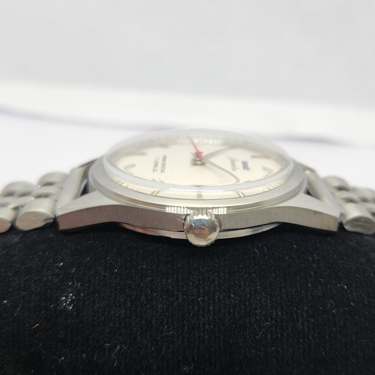 Vintage MOD HMT Janata Hand Winding 17 Jewels Silver Face Jubilee Bracelet Men's Wrist Watch G09