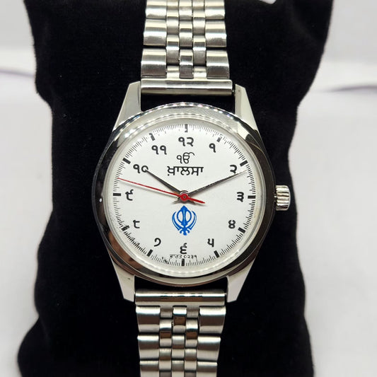 Vintage MOD HMT Punjabi Hand Winding 17 Jewels White Face Jubilee Bracelet Men's Wrist Watch G16