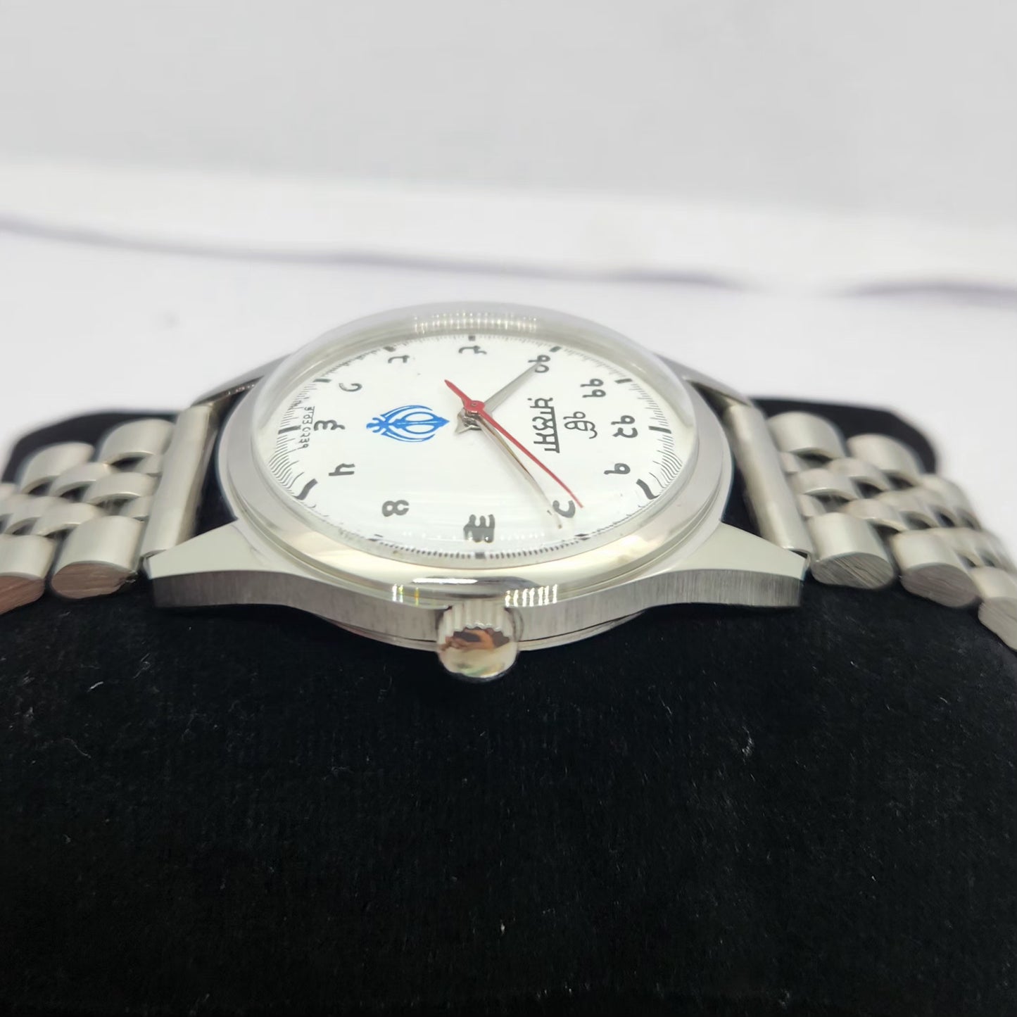 Vintage MOD HMT Punjabi Hand Winding 17 Jewels White Face Jubilee Bracelet Men's Wrist Watch G16