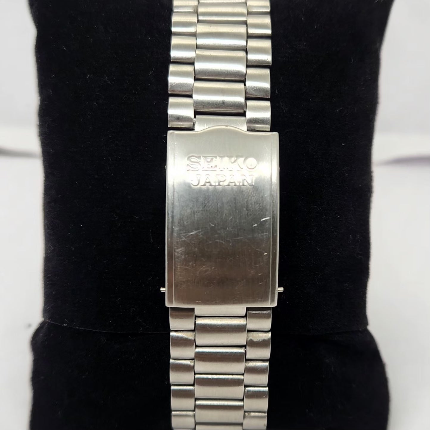 Vintage 1985 Original Seiko 5 Automatic 6309-7320 Black face 17 Jewels Day-Date Japanese Men's Wrist Watch OG270