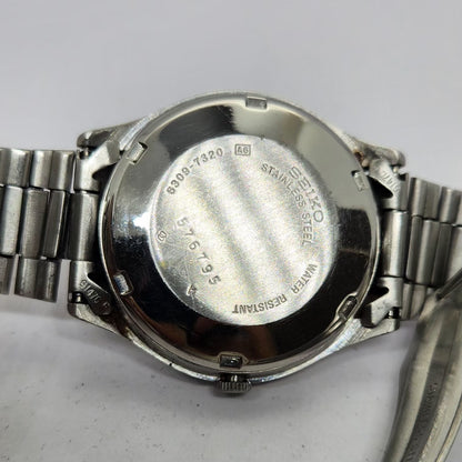 Vintage 1985 Original Seiko 5 Automatic 6309-7320 Black face 17 Jewels Day-Date Japanese Men's Wrist Watch OG270