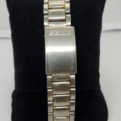 Vintage 1997 Original Seiko 5 Automatic 7S26-6030 Black face 21 Jewels Day-Date Japanese Men's Wrist Watch OG274