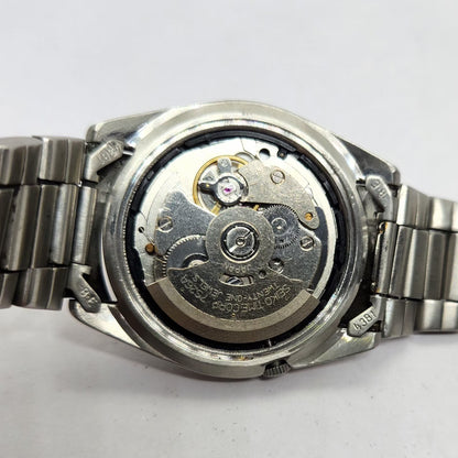 Vintage 1997 Original Seiko 5 Automatic 7S26-6030 Black face 21 Jewels Day-Date Japanese Men's Wrist Watch OG274