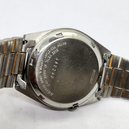 Vintage 1984 Original Seiko 5 Automatic 7009-3201 Gold face 17 Jewels Day-Date Japanese Men's Wrist Watch OG275
