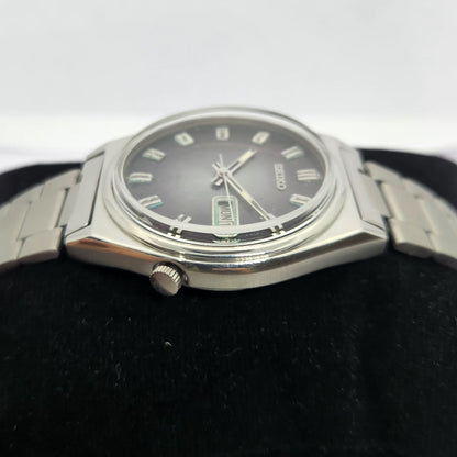 Vintage 1981 Original Seiko 5 Automatic 7009-3060 Grey face 17 Jewels Day-Date Japanese Men's Wrist Watch OG278