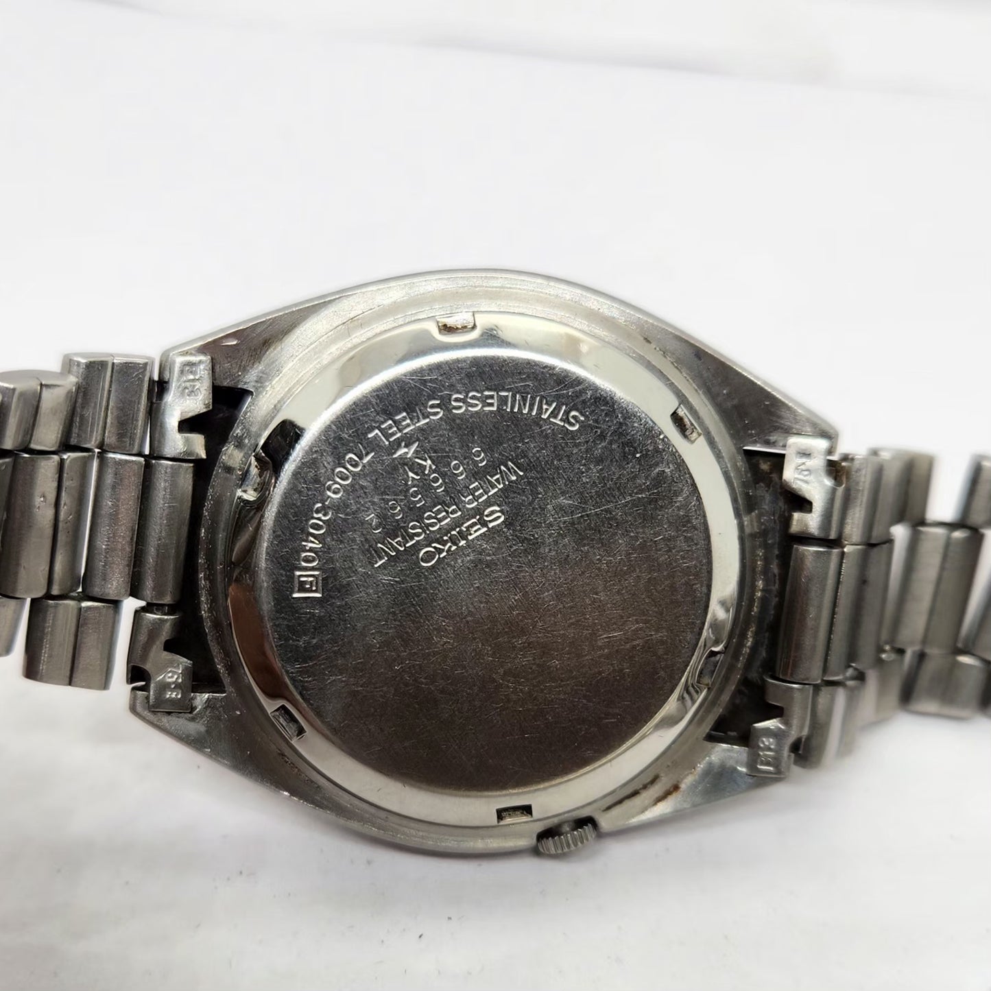Vintage 1976 Original Seiko 5 Automatic 7009-3040 Black face 17 Jewels Day-Date Japanese Men's Wrist Watch OG280