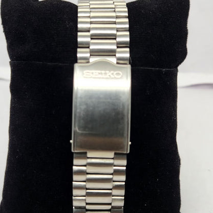 Vintage 1980 Original Seiko 5 Automatic 7009 Black face 17 Jewels Day-Date Japanese Men's Wrist Watch OG281