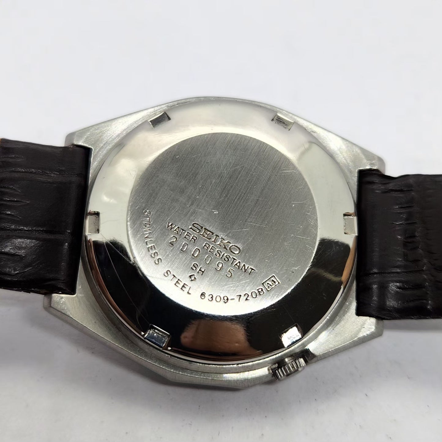 Vintage 1982 Original Seiko 5 Automatic 6309-720B Silver Face 17 Jewels Day-Date Japanese Men's Wrist Watch OG282