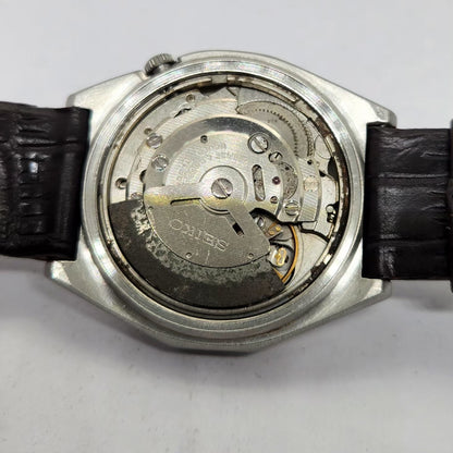 Vintage 1982 Original Seiko 5 Automatic 6309-720B Silver Face 17 Jewels Day-Date Japanese Men's Wrist Watch OG282
