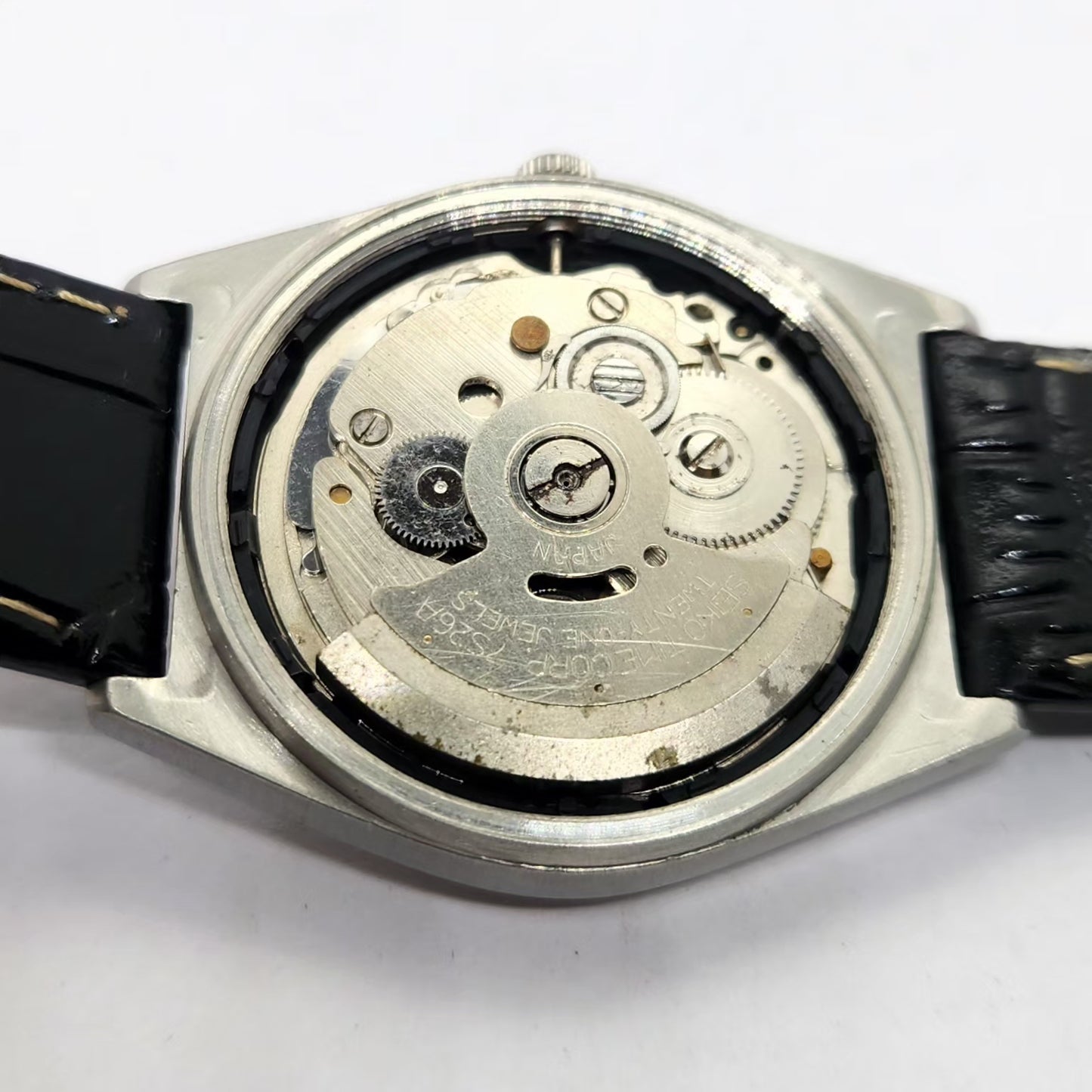 Vintage 1998 Original Seiko 5 Automatic 7s26-0070 Grey Face 21 Jewels Day-Date Japanese Men's Wrist Watch OG284