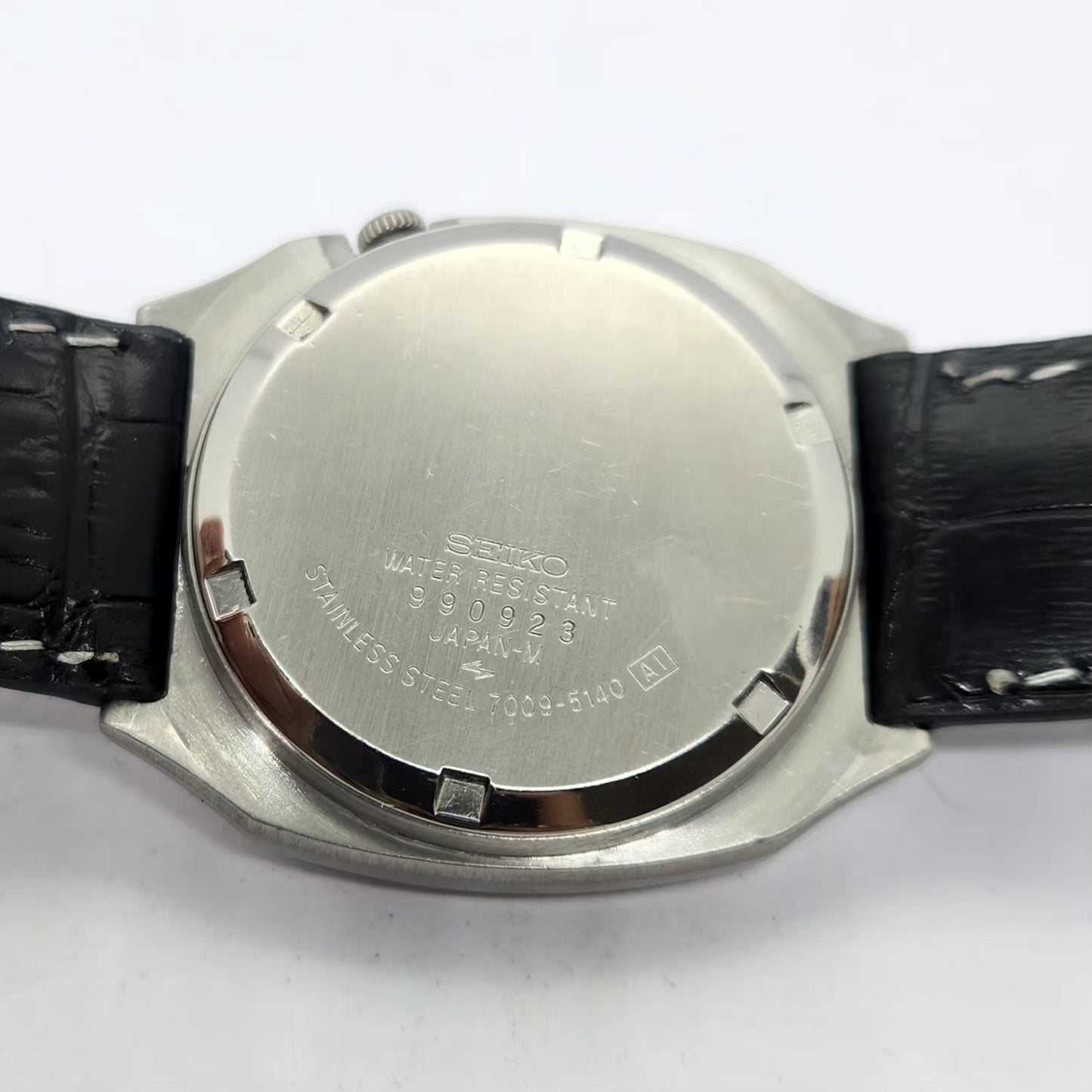 Vintage 1979 Original Seiko 5 Automatic 7009-5140 Black face 17 Jewels Day-Date Japanese Men's Wrist Watch OG286