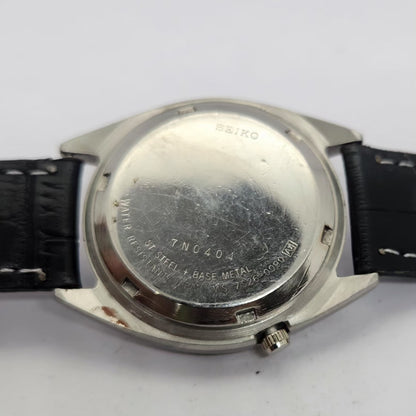Vintage 1997 Original Seiko 5 Automatic 7s26-0090 Black Face 21 Jewels Day-Date Japanese Men's Wrist Watch OG287