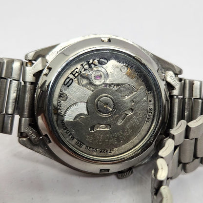 Vintage 1980 Original Seiko 5 Automatic 7S26-0530 Black Face 21 Jewels Day-Date Japanese Men's Wrist Watch OG288