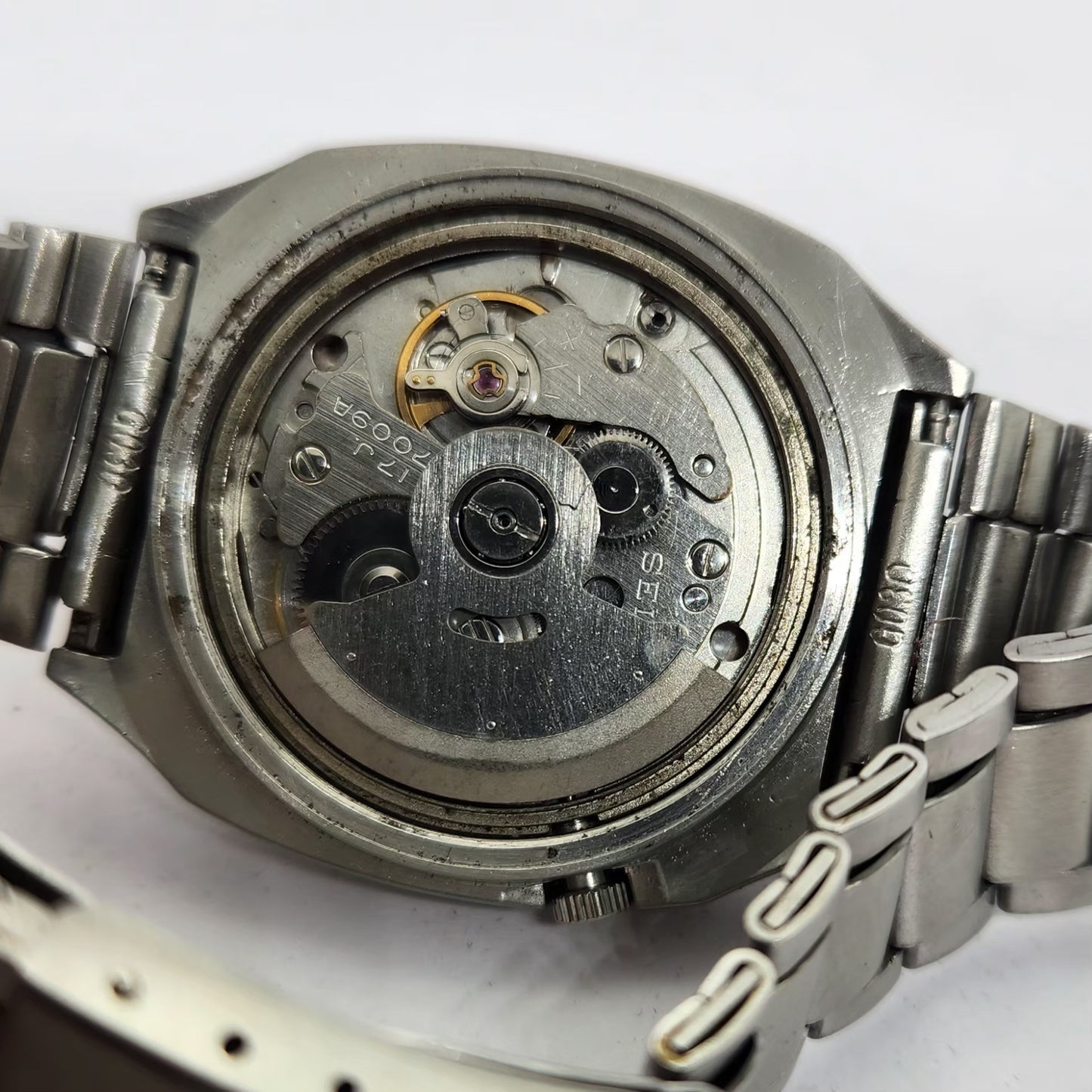 Vintage 1979 Original Seiko 5 Automatic 7009-5110 Silver Face 17 Jewels Day-Date Japanese Men's Wrist Watch OG289