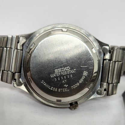 Vintage 1983 Original Seiko 5 Automatic 7009-8810 Gold face 17 Jewels Day-Date Japanese Men's Wrist Watch OG292