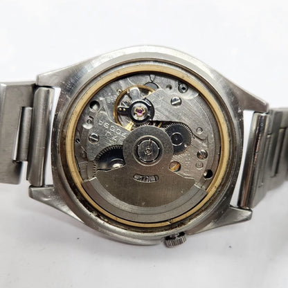 Vintage 1981 Original Seiko 5 Automatic 7009-8020 Black Face 17 Jewels Day-Date Japanese Men's Wrist Watch OG294