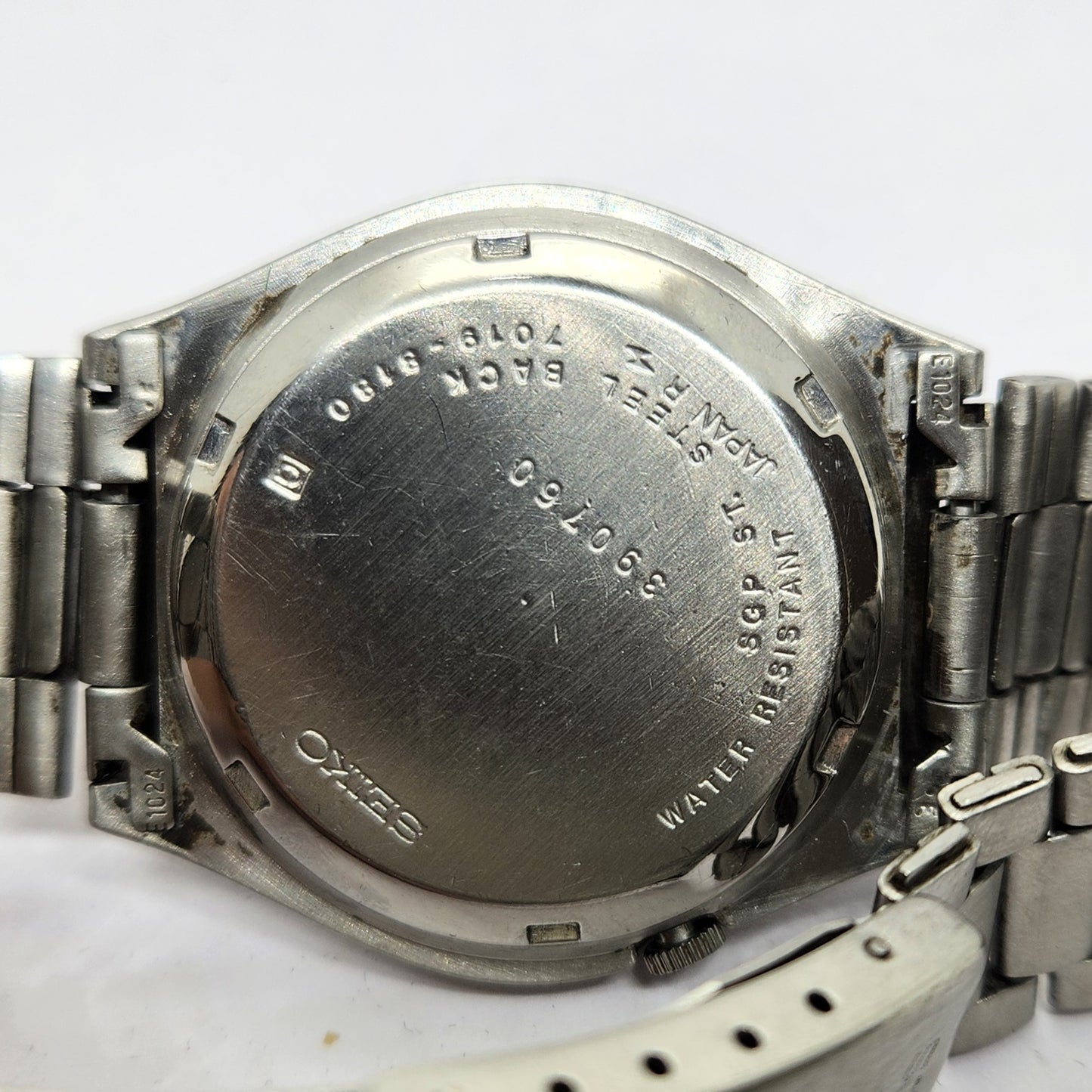 Vintage 1973 Original Seiko 5 Automatic 7019-8180 Grey face 21 Jewels Day-Date Japanese Men's Wrist Watch OG295