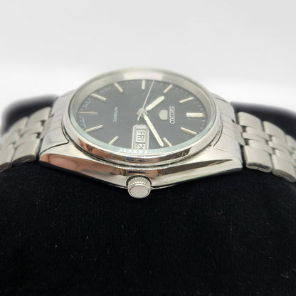 Vintage 1983 Original Seiko 5 Automatic 6309-8900 Black Face 17 Jewels Day-Date Japanese Men's Wrist Watch OG297