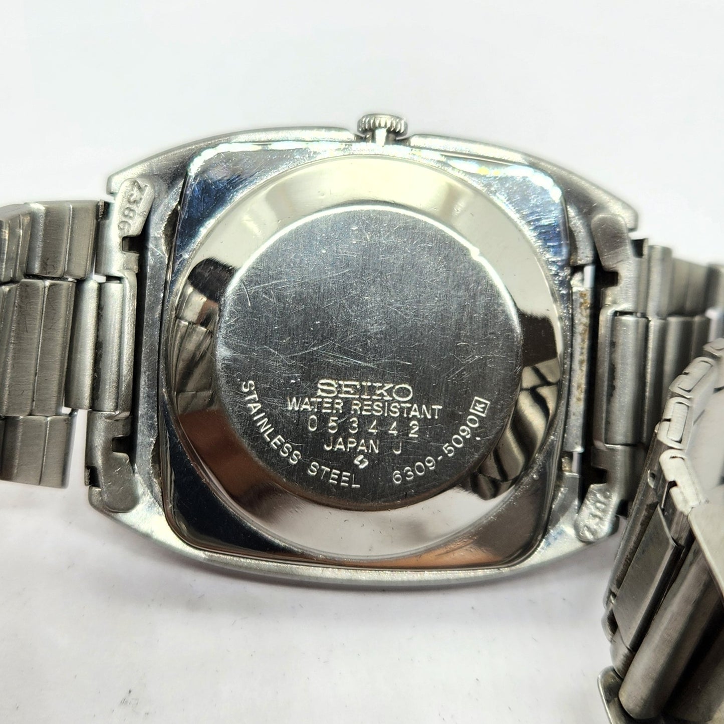 Vintage 1980 Original Seiko 5 Automatic 6309-5090 Black Face 17 Jewels Day-Date Japanese Men's Wrist Watch OG299