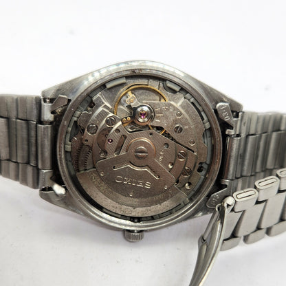 Vintage 1977 Original Seiko 5 Automatic 6309-6240 Grey face 17 Jewels Day-Date Japanese Men's Wrist Watch OG300