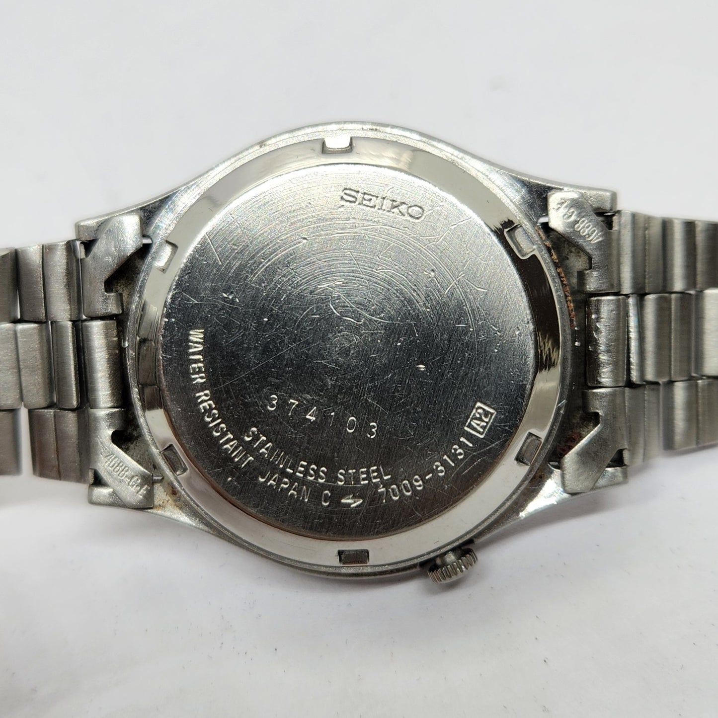 Vintage 1983 Original Seiko 5 Automatic 7009-3131 Black face 17 Jewels Day-Date Japanese Men's Wrist Watch OG301