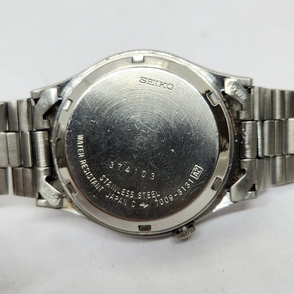 Vintage 1983 Original Seiko 5 Automatic 7009-3131 Black face 17 Jewels Day-Date Japanese Men's Wrist Watch OG301