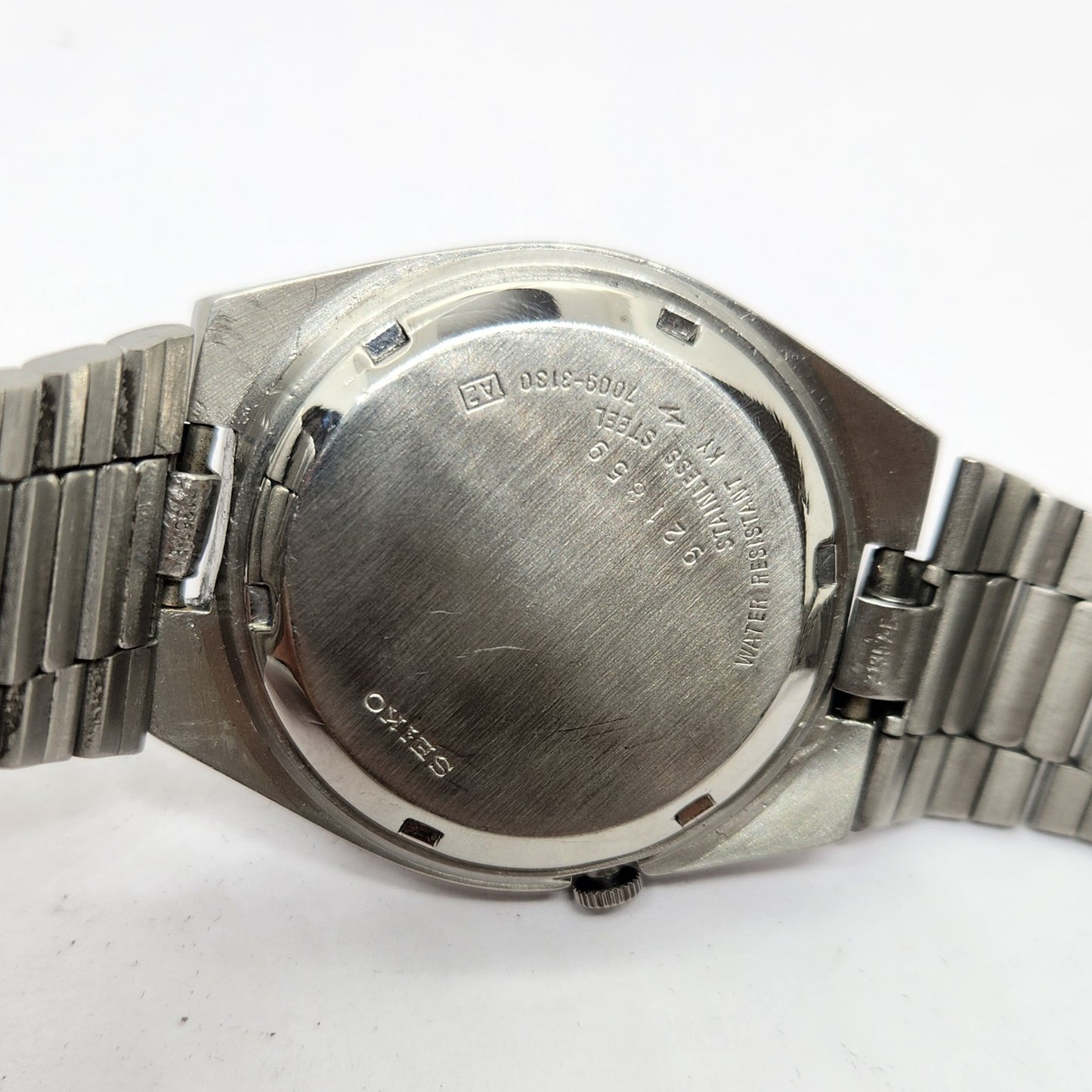 Vintage 1979 Original Seiko 5 Automatic 7009-3130 Grey Face 17 Jewels Day-Date Japanese Men's Wrist Watch OG302
