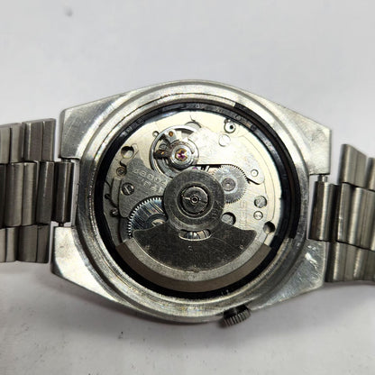 Vintage 1979 Original Seiko 5 Automatic 7009-3130 Grey face 17 Jewels Day-Date Japanese Men's Wrist Watch OG304