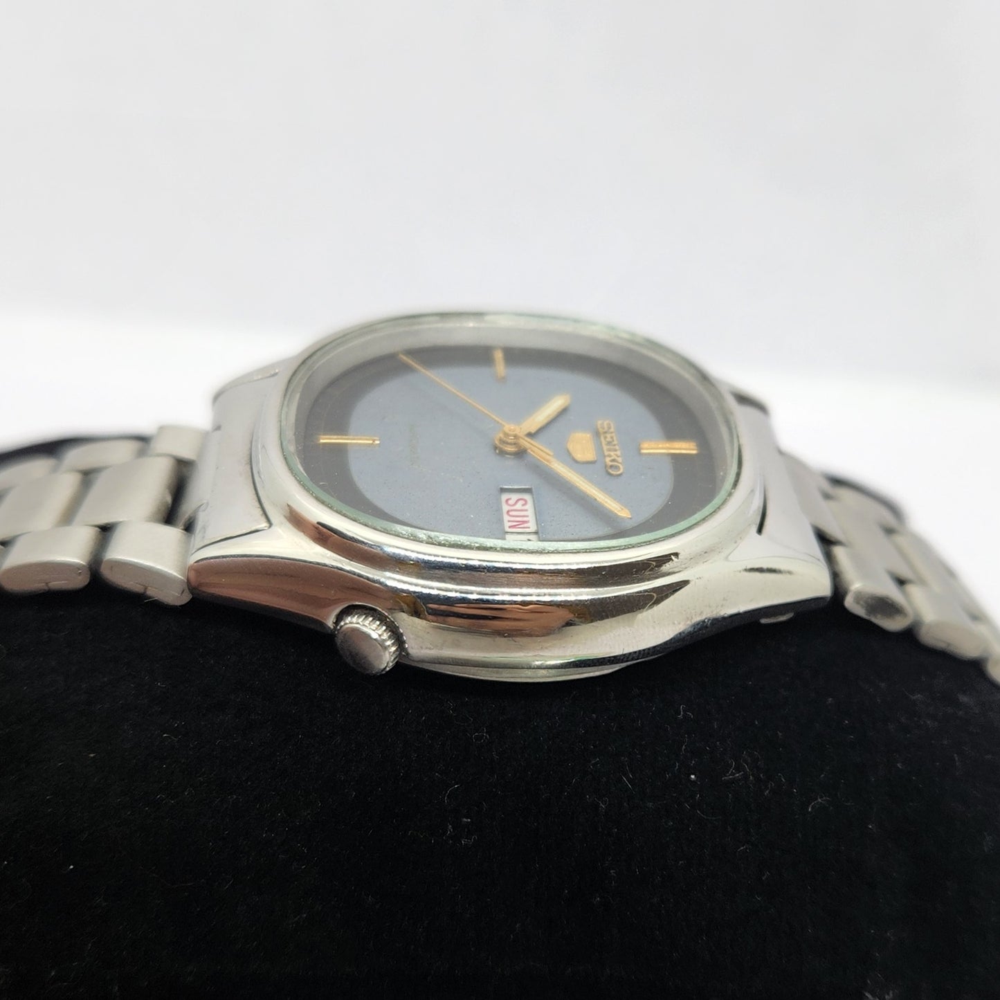 Vintage 1979 Original Seiko 5 Automatic 6309-512A Grey face 17 Jewels Day-Date Japanese Men's Wrist Watch OG307