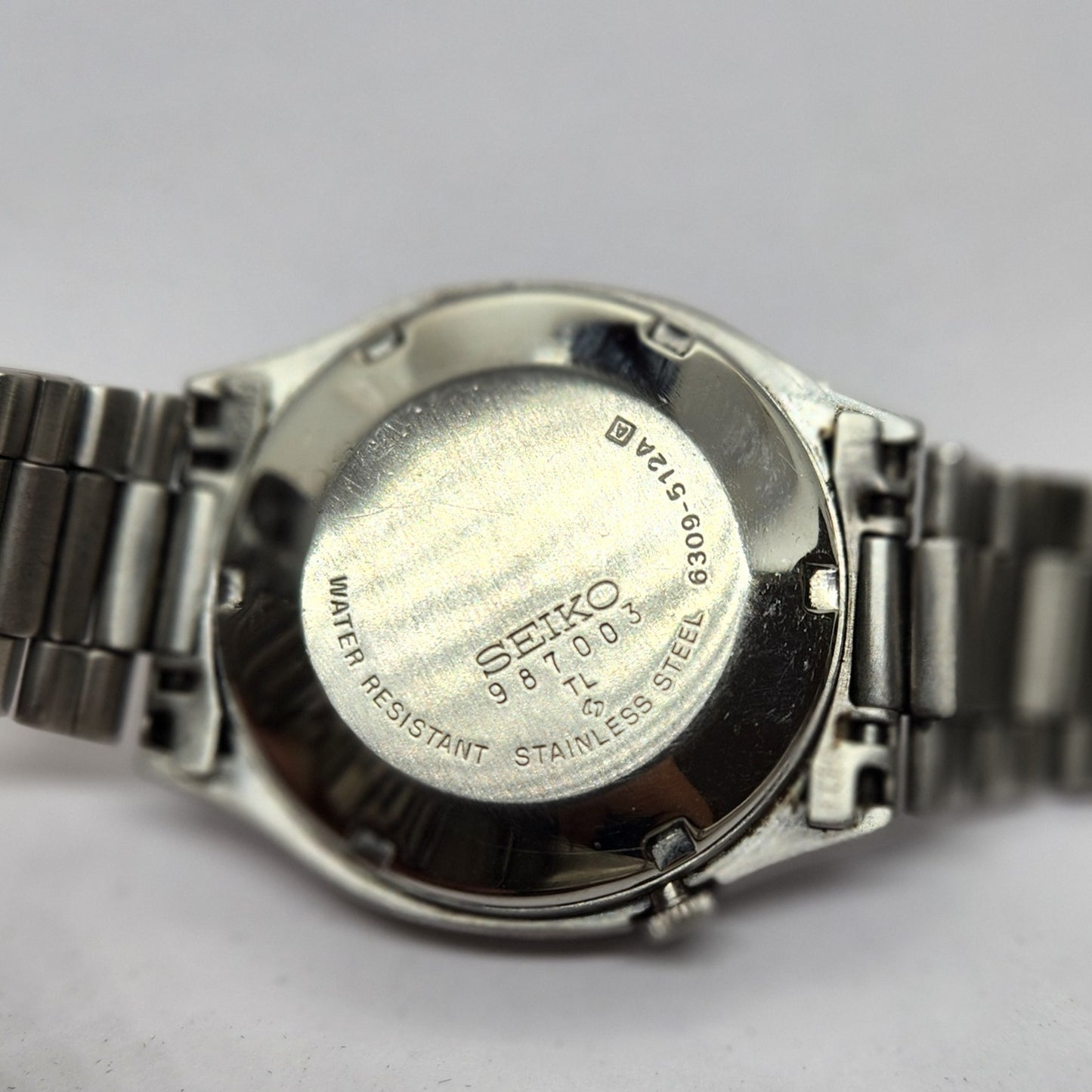 Vintage 1979 Original Seiko 5 Automatic 6309-512A Grey face 17 Jewels Day-Date Japanese Men's Wrist Watch OG307