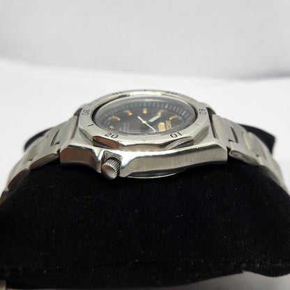 Vintage 1979 Original Seiko 5 Sports Automatic 7009-8570 Black Face Day-Date Japanese Men's Wrist Watch OG312