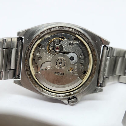Vintage 1979 Original Seiko 5 Sports Automatic 7009-8570 Black Face Day-Date Japanese Men's Wrist Watch OG312