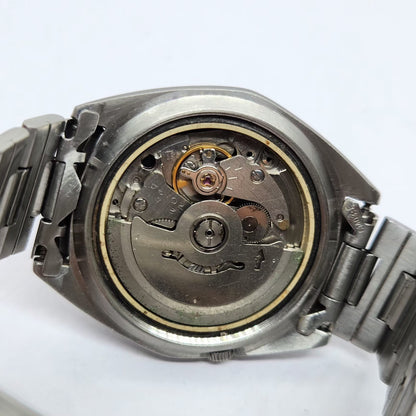 Vintage 1977 Original Seiko 5 Automatic 7019-8080 BlackFace 21 Jewels Day-Date Japanese Men's Wrist Watch OG313