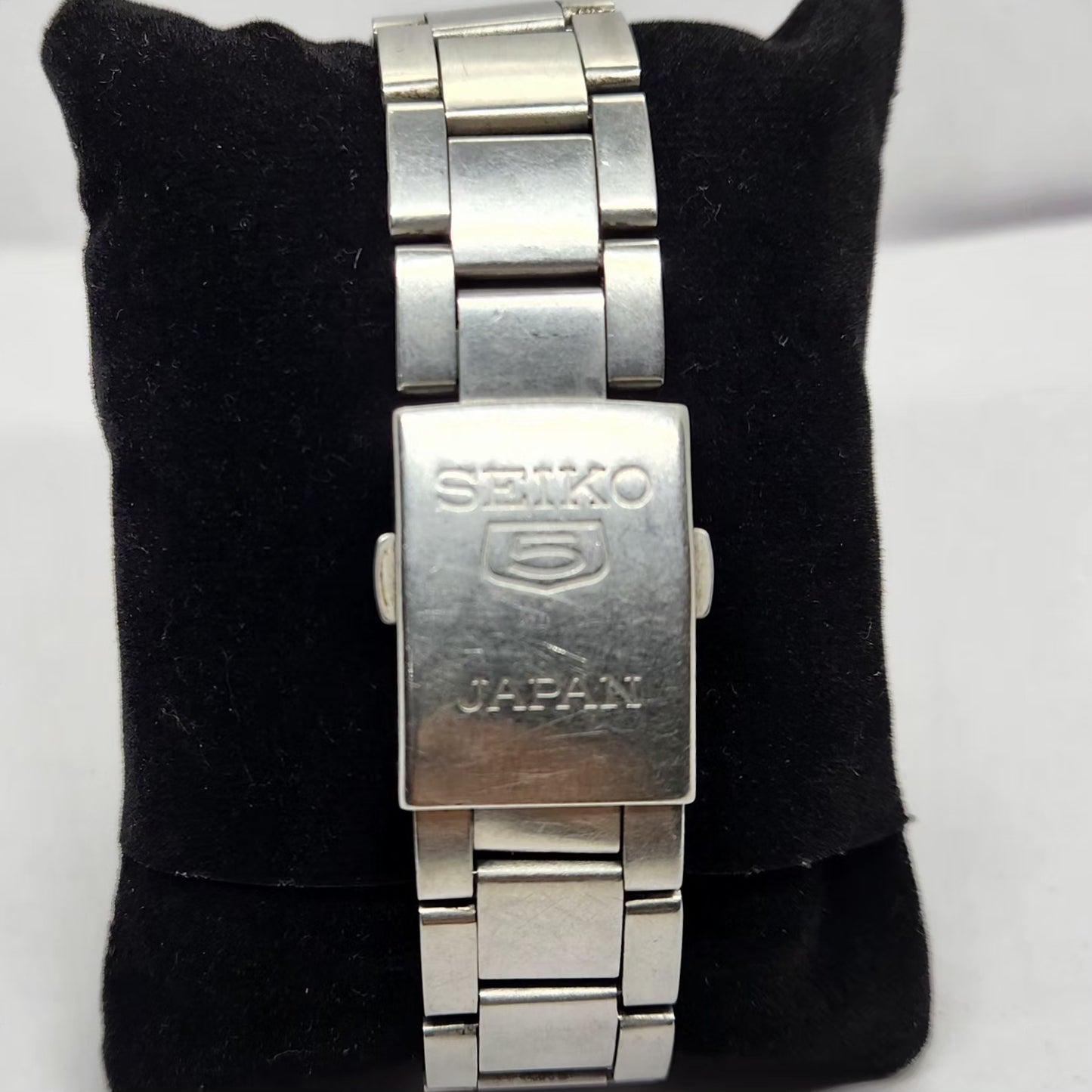 Vintage 1980 Original Seiko 5 Automatic 7S26-03X0 Black Face 21 Jewels Day-Date Japanese Men's Wrist Watch OG314