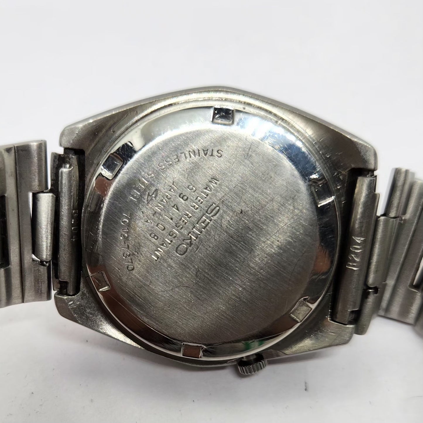 Vintage 1976 Original Seiko 5 Automatic 7009-7370 Green Face 17 Jewels Day-Date Japanese Men's Wrist Watch OG315