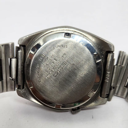 Vintage 1976 Original Seiko 5 Automatic 7009-7370 Green Face 17 Jewels Day-Date Japanese Men's Wrist Watch OG315