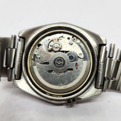 Vintage 1976 Original Seiko 5 Automatic 7009-7370 Green Face 17 Jewels Day-Date Japanese Men's Wrist Watch OG315