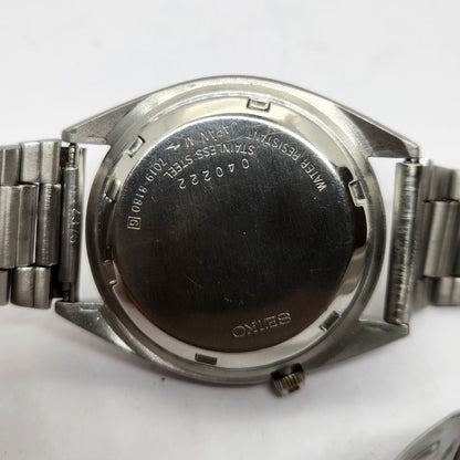 Vintage 1970 Original Seiko 5 Automatic 7019-8180 Gold Face 21 Jewels Day-Date Japanese Men's Wrist Watch OG316