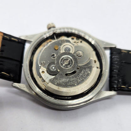 Vintage 1999 Original Seiko 5 Automatic 7S26-8760 Black Face 21 Jewels Day-Date Japanese Men's Wrist Watch OG317